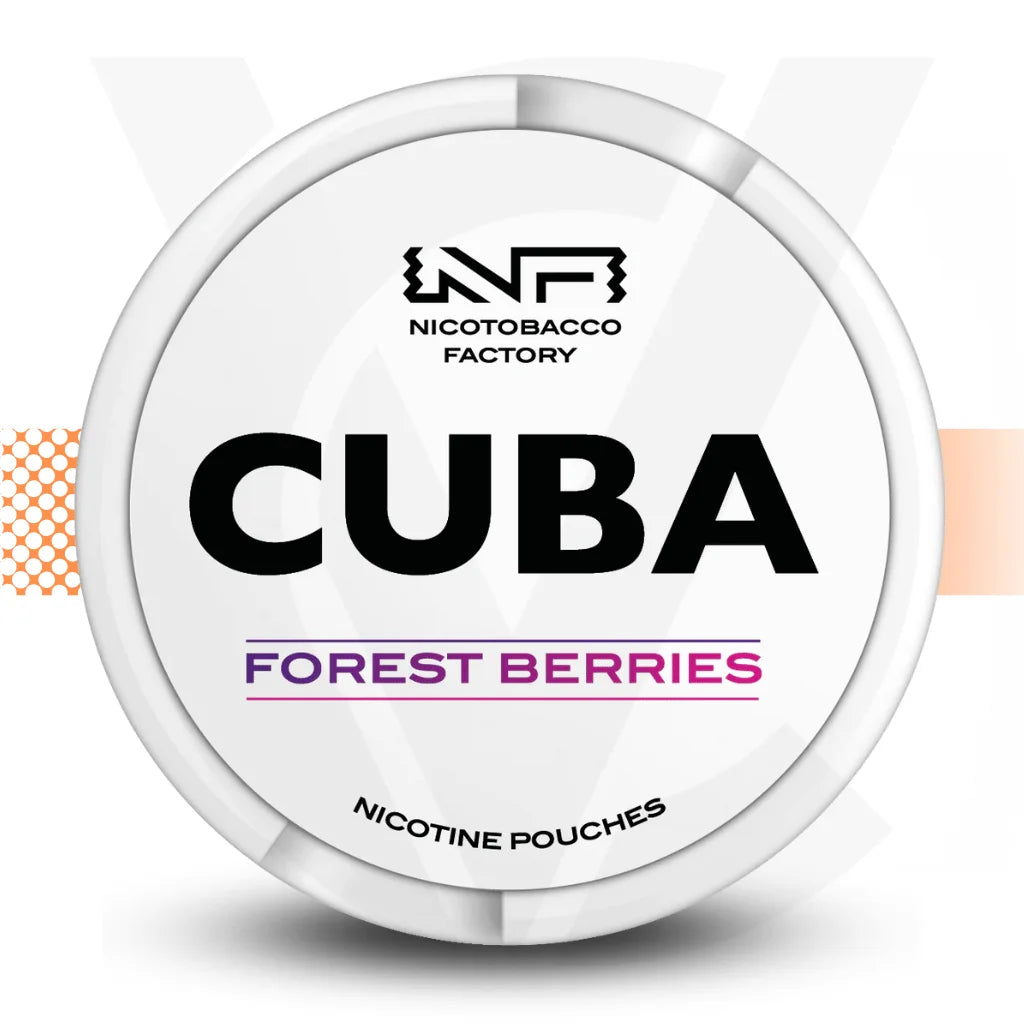 Cuba White 25mg Nicotine Pouches Snus No Tobacco Nicopods - Forest Berries - Cloud Vapez UK