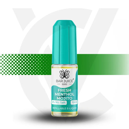 Bar Juice Nic Salt 10MG 10ml - Fresh Menthol Mojito - Cloud Vapez UK