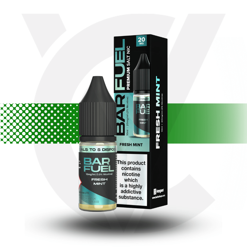 Hangsen Bar Fuel Nicotine Salt E-Liquid 10ml 10MG - Fresh Mint - Cloud Vapez UK