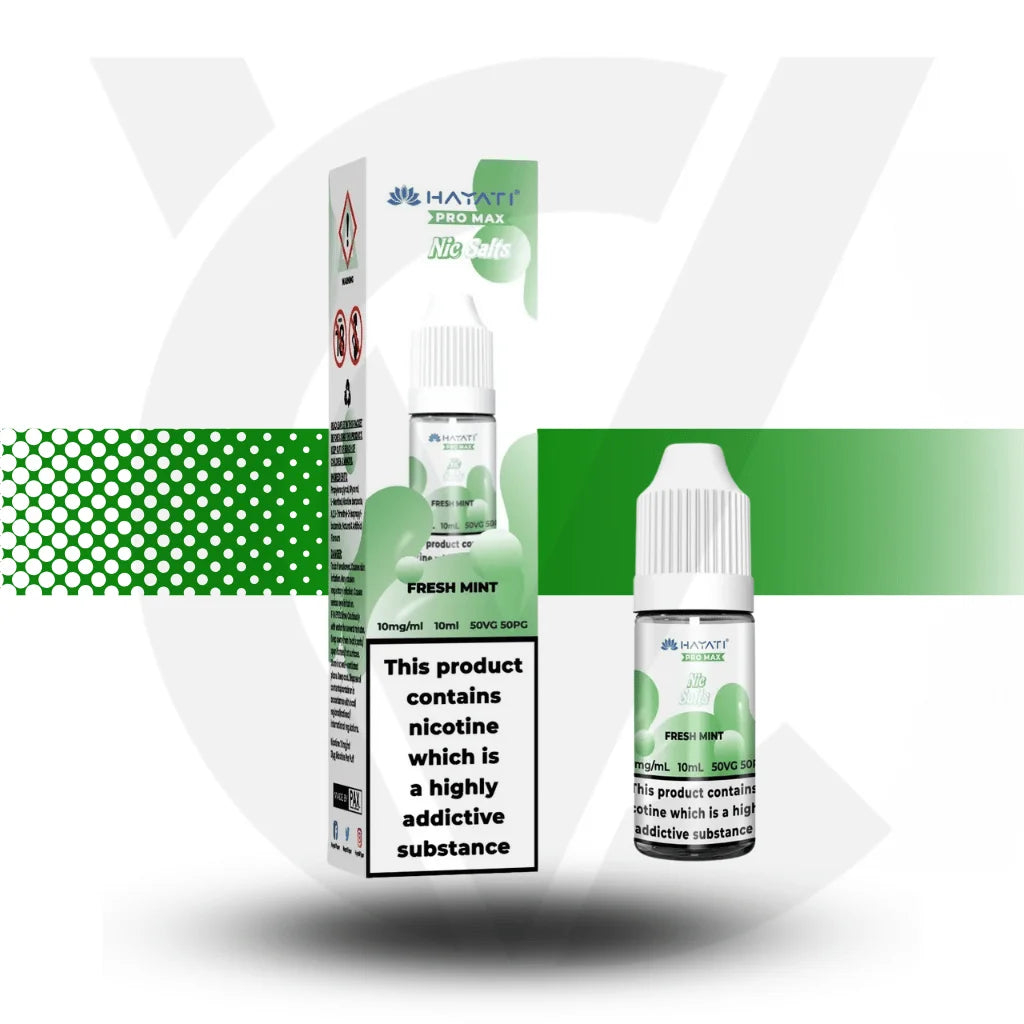 Hayati Pro Max Nic Salts E-Liquid 10ml 10MG - Fresh Mint - Cloud Vapez UK 