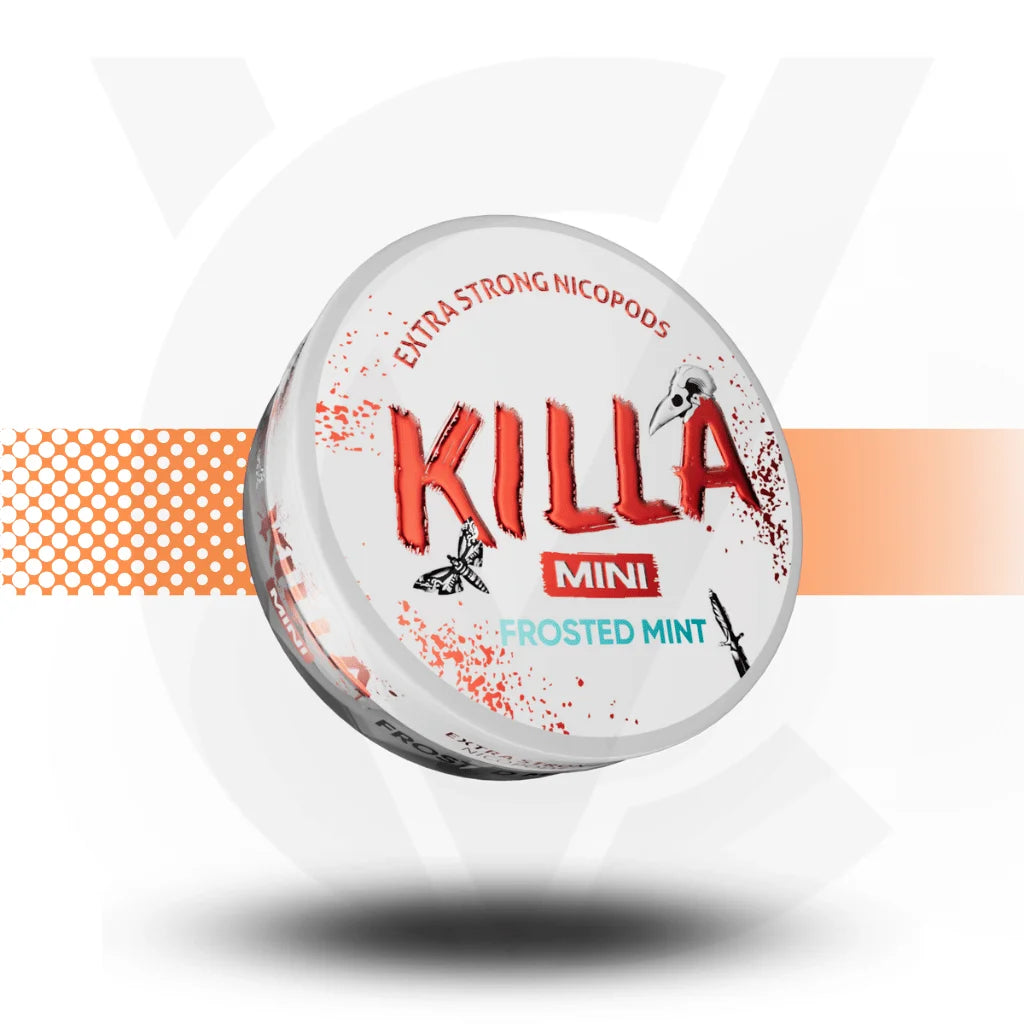 Killa Mini Nicotine Pouches Snus No Tobacco Nicopods - Frosted Mint 16mg - Cloud Vapez UK