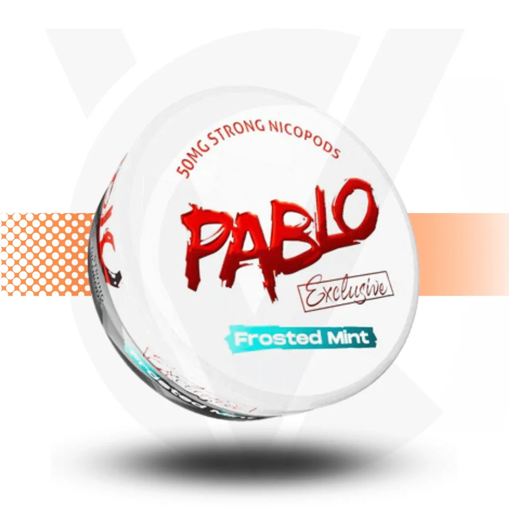 Pablo Exclusive Nicotine Pouches Snus No Tobacco Nicopods - Frosted Mint 50mg - Cloud Vapez UK