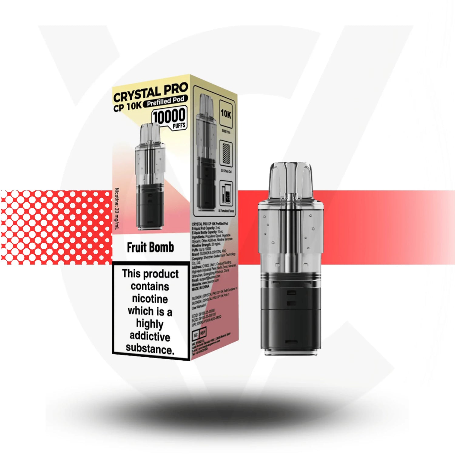Crystal Pro CP 10K Replacement Prefilled Pods