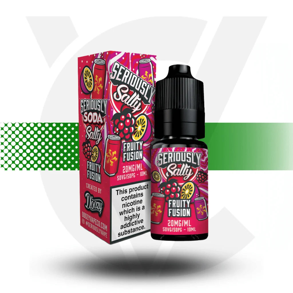 Fruity Fusion Doozy Seriously Salt Nic Salt in 10mg in a 10ml bottle - Cloud Vapez UK