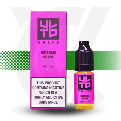 Ultd Nicotine Salts E-Liquid 10ml 10MG - Getsome Grape - Cloud Vapez UK