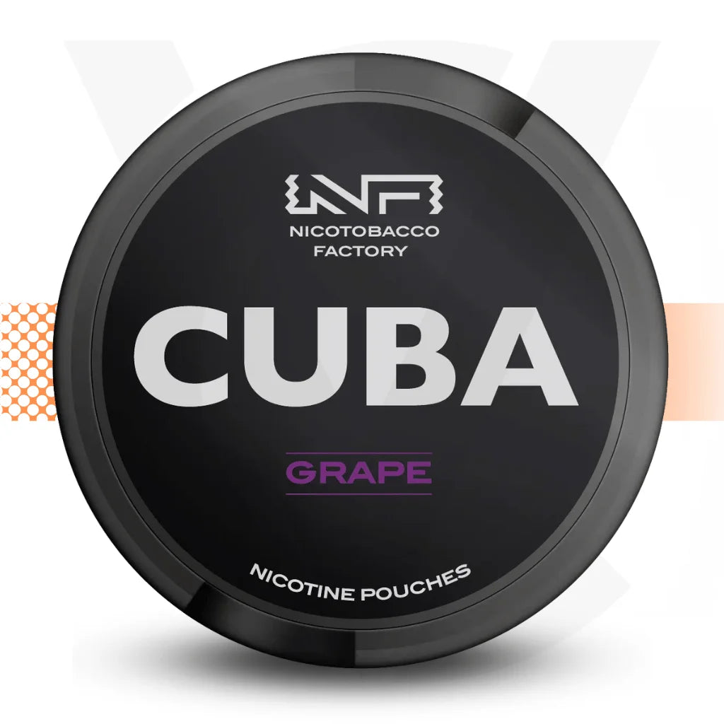 Cuba Black Nicotine Pouches Snus No Tobacco Nicopods - Grape - Cloud Vapez UK