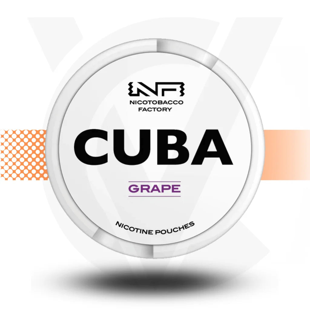 Cuba White 25mg Nicotine Pouches Snus No Tobacco Nicopods - Grape - Cloud Vapez UK