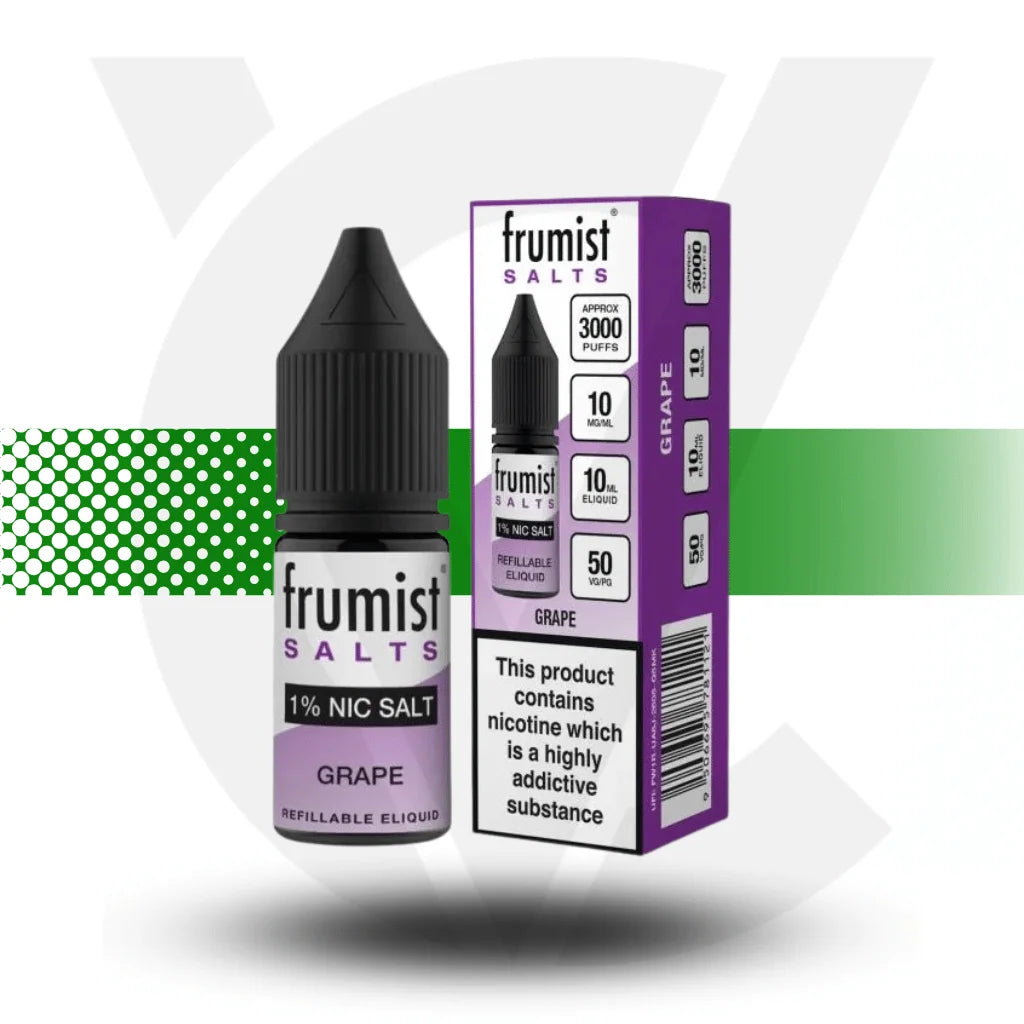 Frumist Nic Salt E-Liquid 10ml 10MG - Grape - Cloud Vapez UK