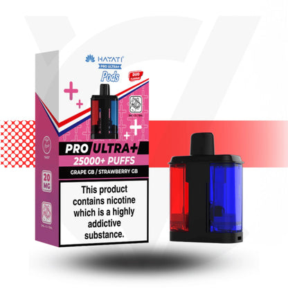 Hayati Pro Ultra+ 25k Pod vape - Grape GB / Strawberry GB - Cloud Vapez UK
