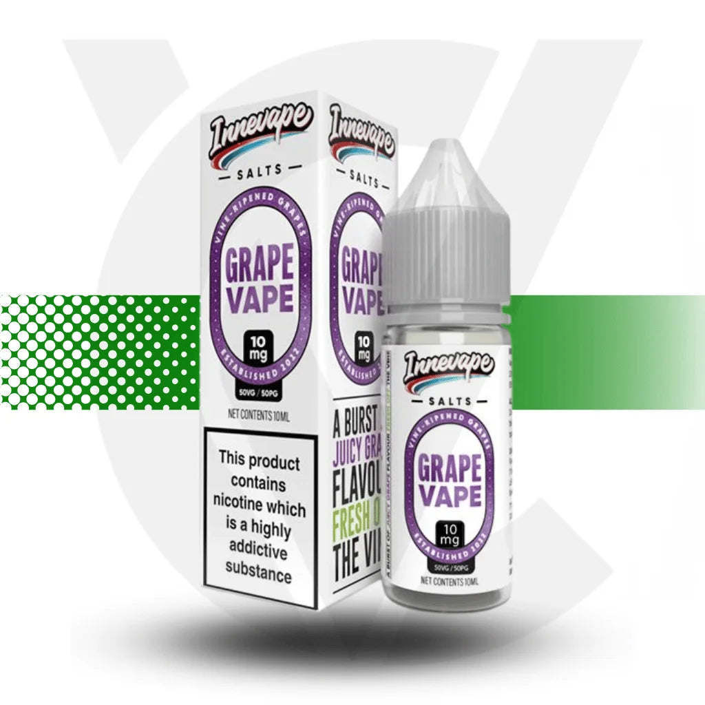 Innevape Nicotine Salt E-Liquid 10ml 10MG - Grape Vape - Cloud Vapez UK