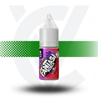 Fantasi Nicotine Salts E-Liquid 10ml 10MG - Grape X Strawberry Remix - Cloud Vapez UK