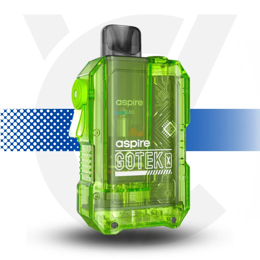 Aspire Gotek X Vape Pod Kit Rechargeable - Green - Cloud Vapez UK