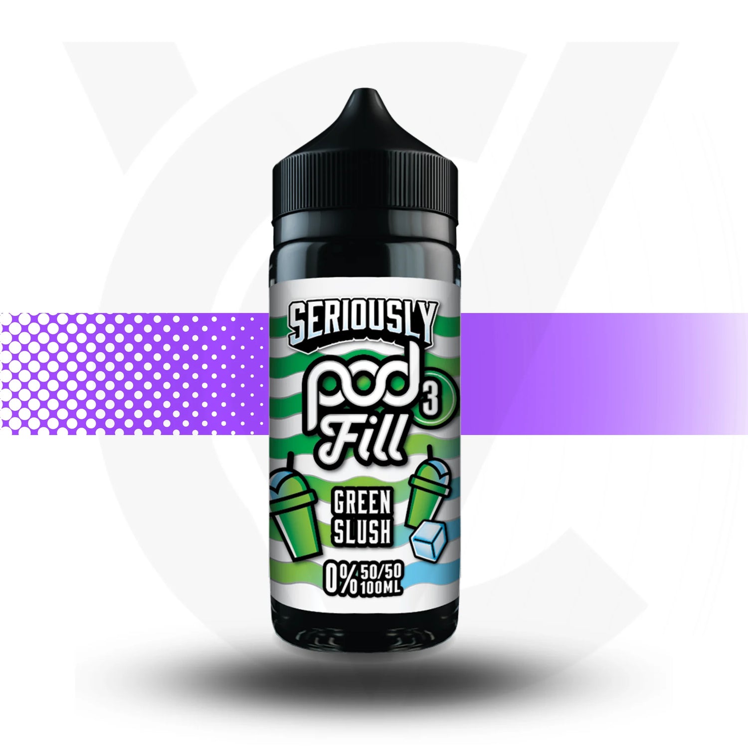 Vape juice bottle labeled &