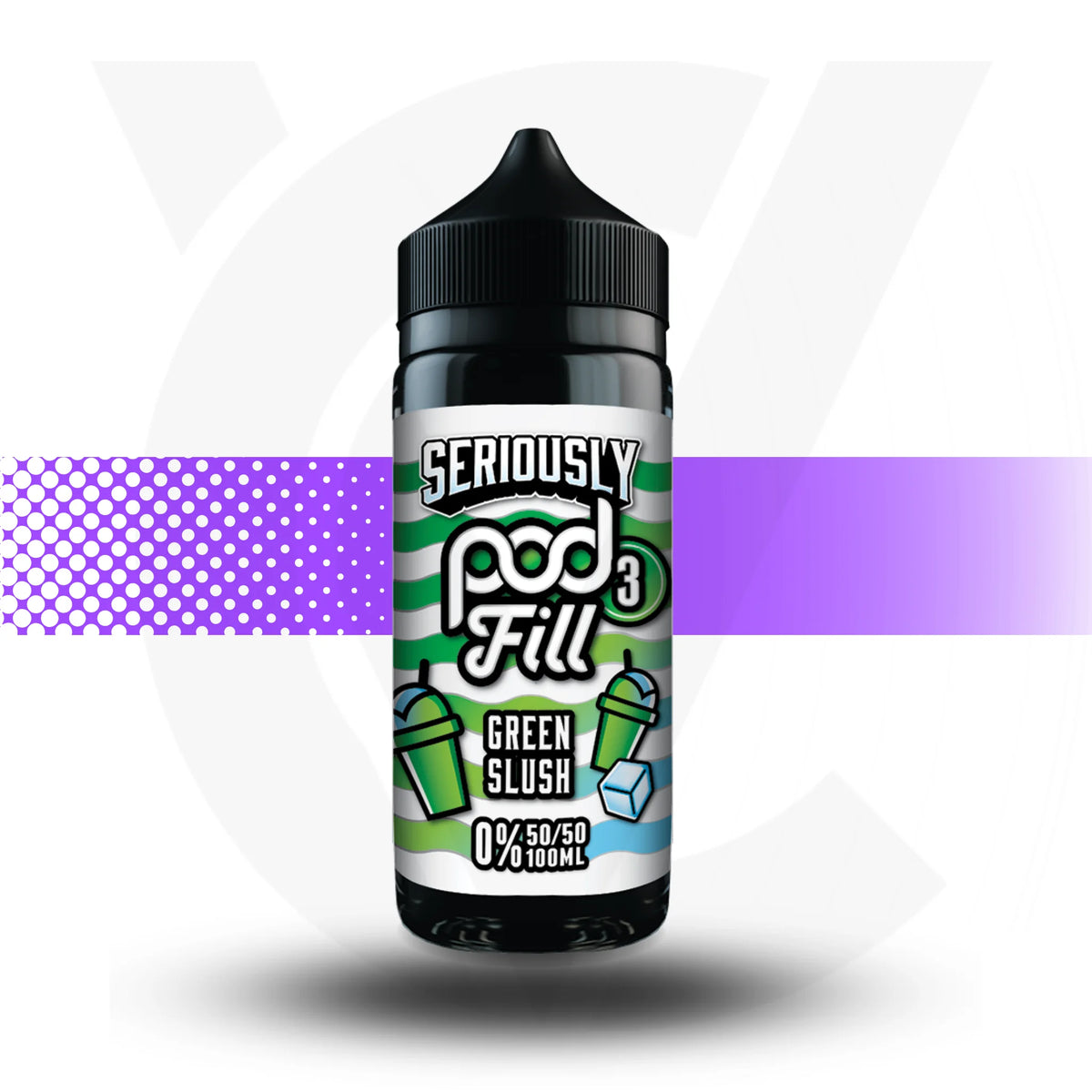 Vape juice bottle labeled &