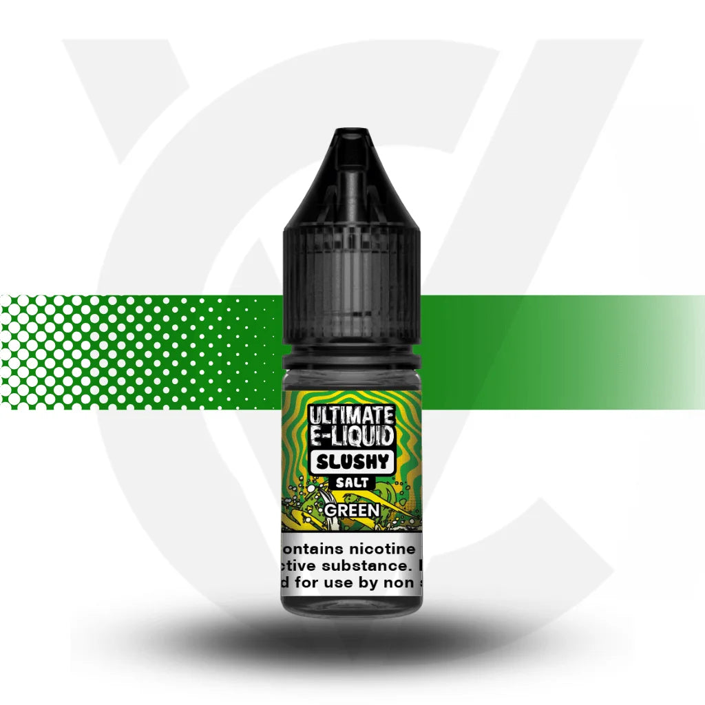 Ultimate Nicotine Salts E-Liquid 10ml 10MG - Slushy Green - Cloud Vapez UK