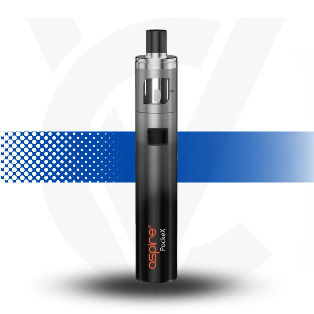 Aspire Pockex Starter Vape Kit Rechargeable - Grey - Cloud Vapez UK