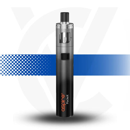 Aspire Pockex Starter Vape Kit Rechargeable - Grey - Cloud Vapez UK