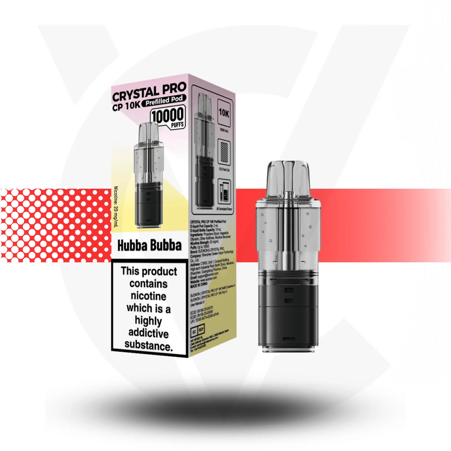 Crystal Pro CP 10K Replacement Prefilled Pods