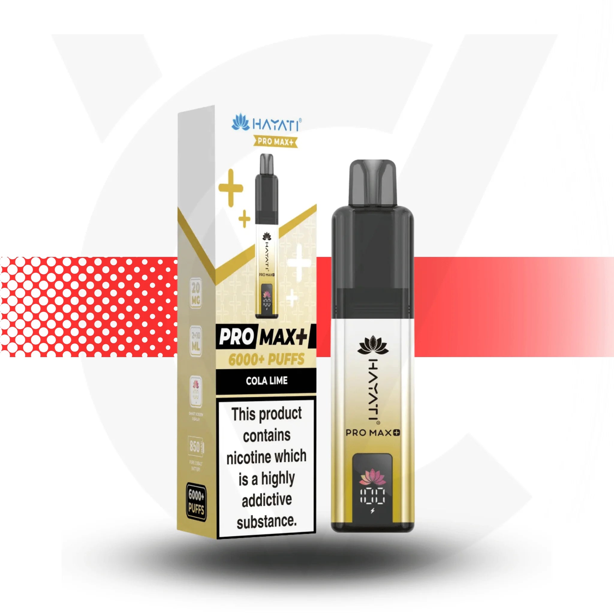 Hayati Pro Max Plus 6000 Puffs Cola Lime