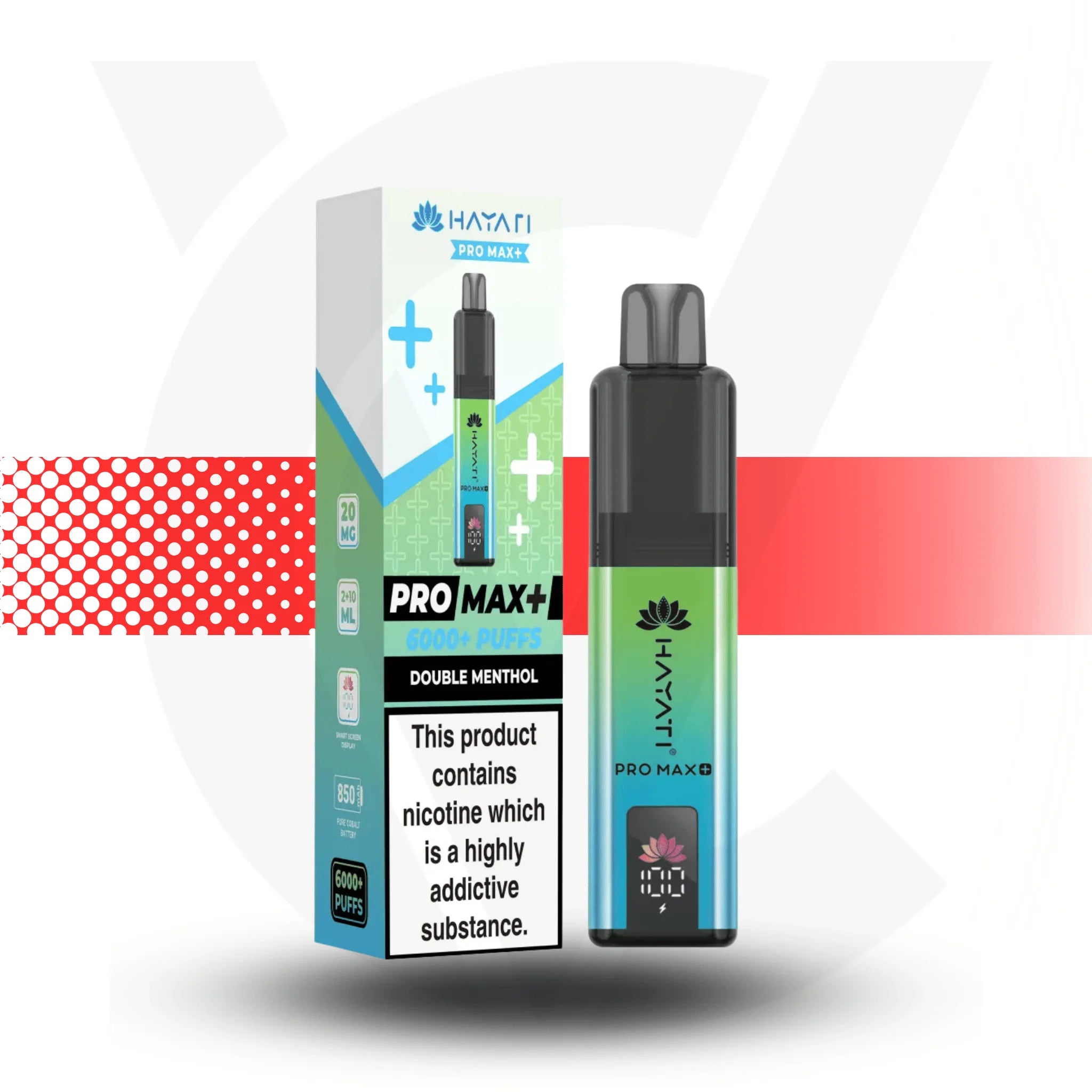 Hayati Pro Max Plus 6000 Puffs Double Menthol