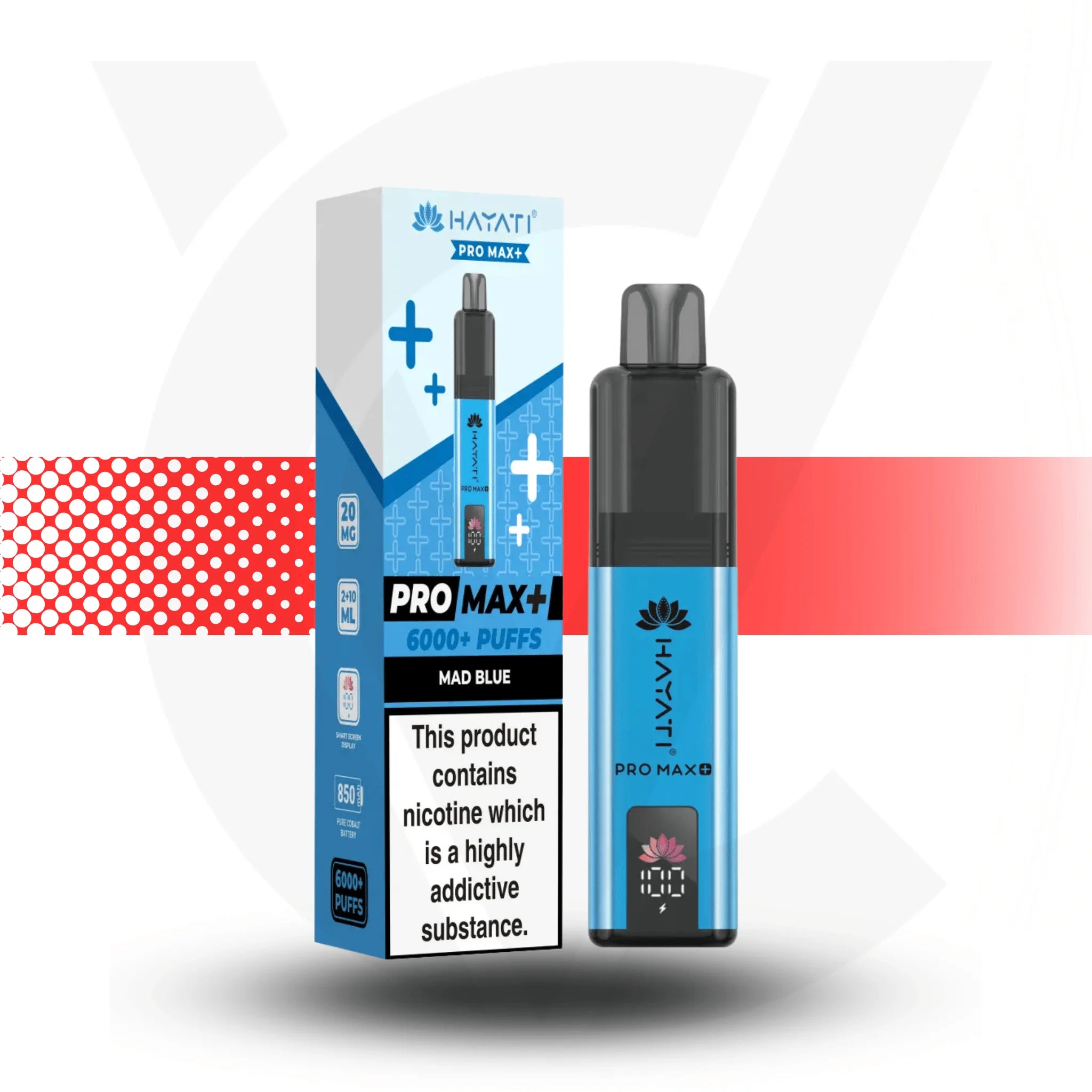 Hayati Pro Max Plus 6000 Puffs Mad Blue