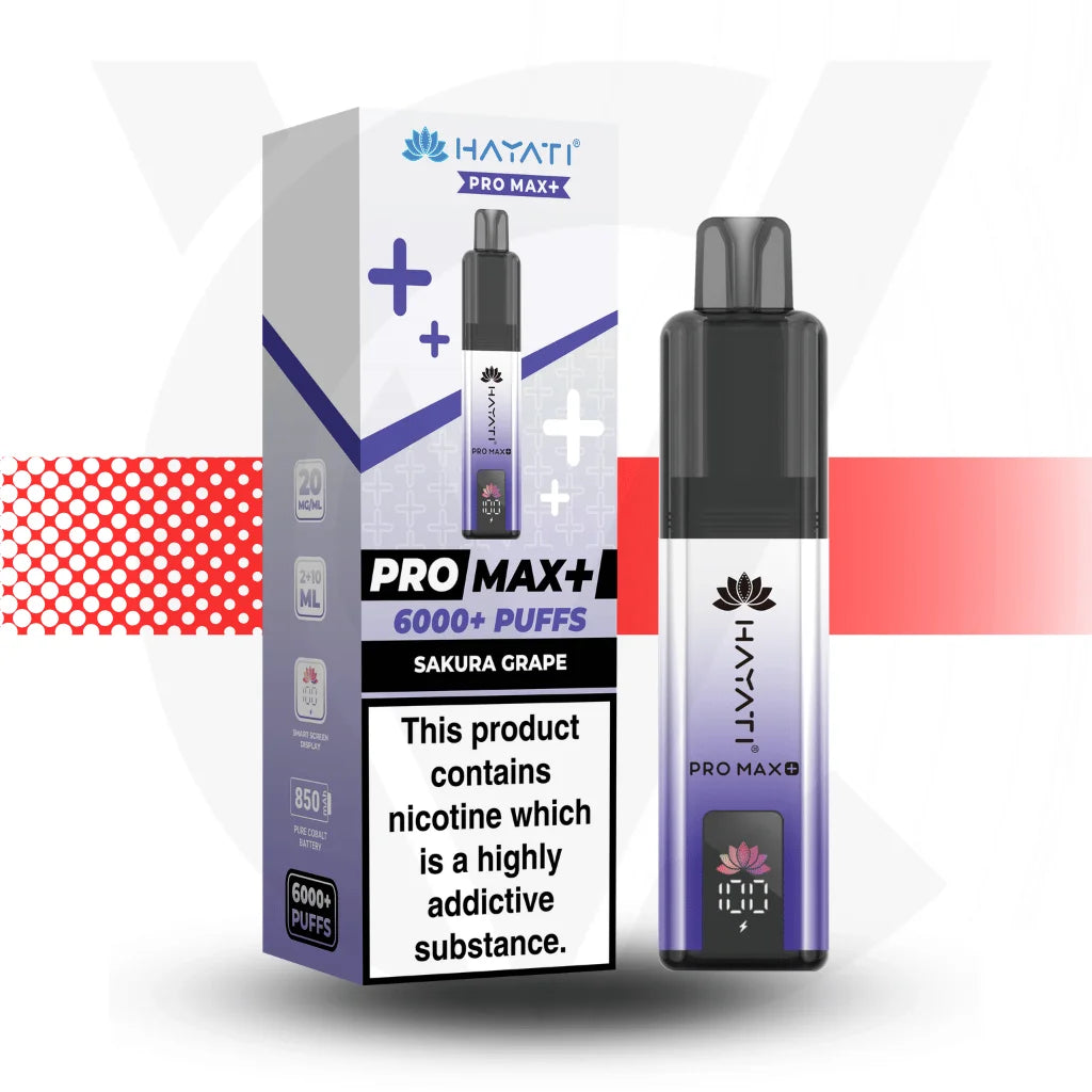 Hayati Pro Max Plus 6000 Puffs Sakura Grape