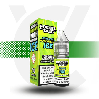 Pocket Salt Nicotine Salts E-Liquid 10ml 10MG - Honeymelon Ice - Cloud Vapez UK