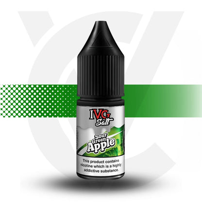 IVG Salt - Sour Green Apple - 10MG Nic Salt 10ml - Cloud Vapez UK