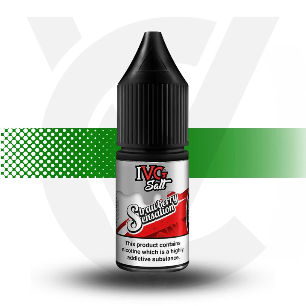 IVG Salt - Strawberry Sensation - 10MG Nic Salt 10ml - Cloud Vapez UK