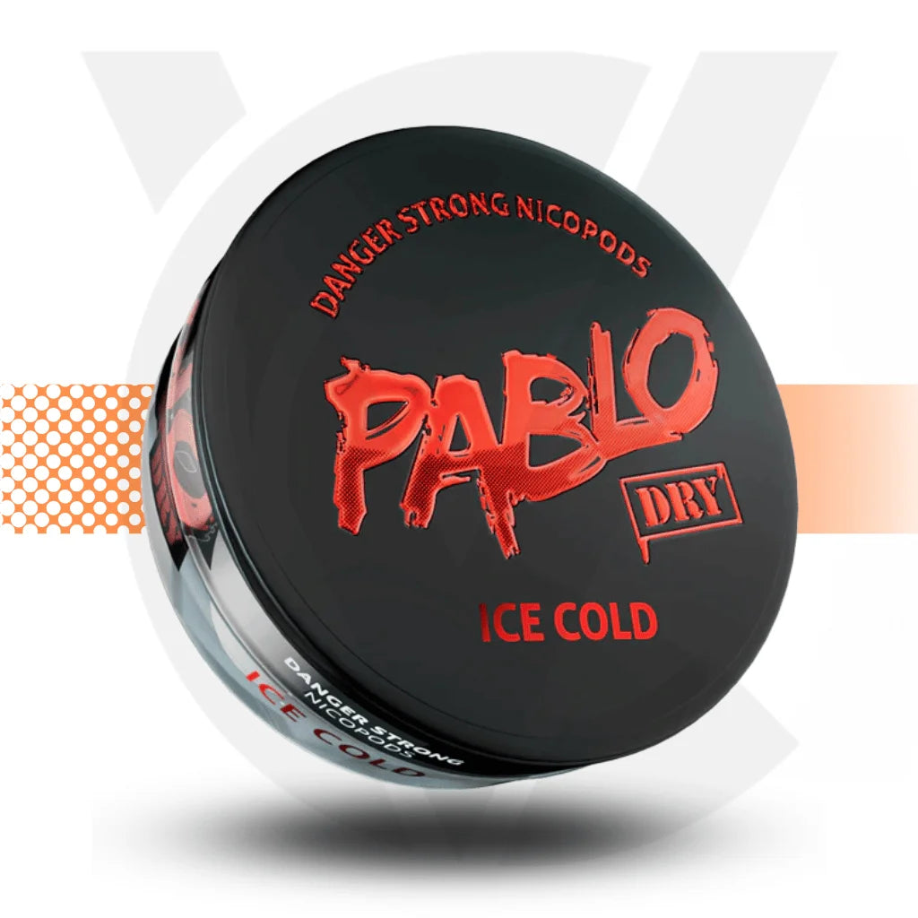 Pablo Dry Nicotine Pouches Snus No Tobacco Nicopods  - Ice Cold - Cloud Vapez UK