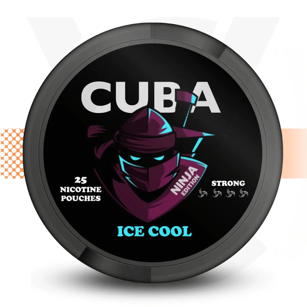 Cuba Ninja 30mg Nicotine Pouches Snus No Tobacco Nicopods - Ice Cool - Cloud Vapez UK