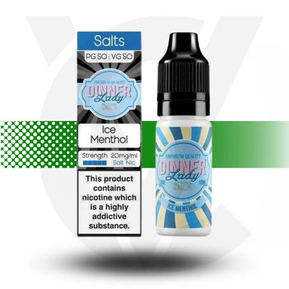 Dinner Lady Nic Salts E-Liquid 10MG 10ml - Ice Menthol - Cloud Vapez UK