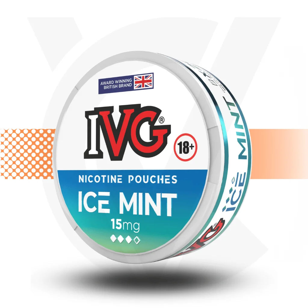 IVG Nicotine Pouches Snus No Tobacco Nicopods - Ice Mint - Cloud Vapez UK