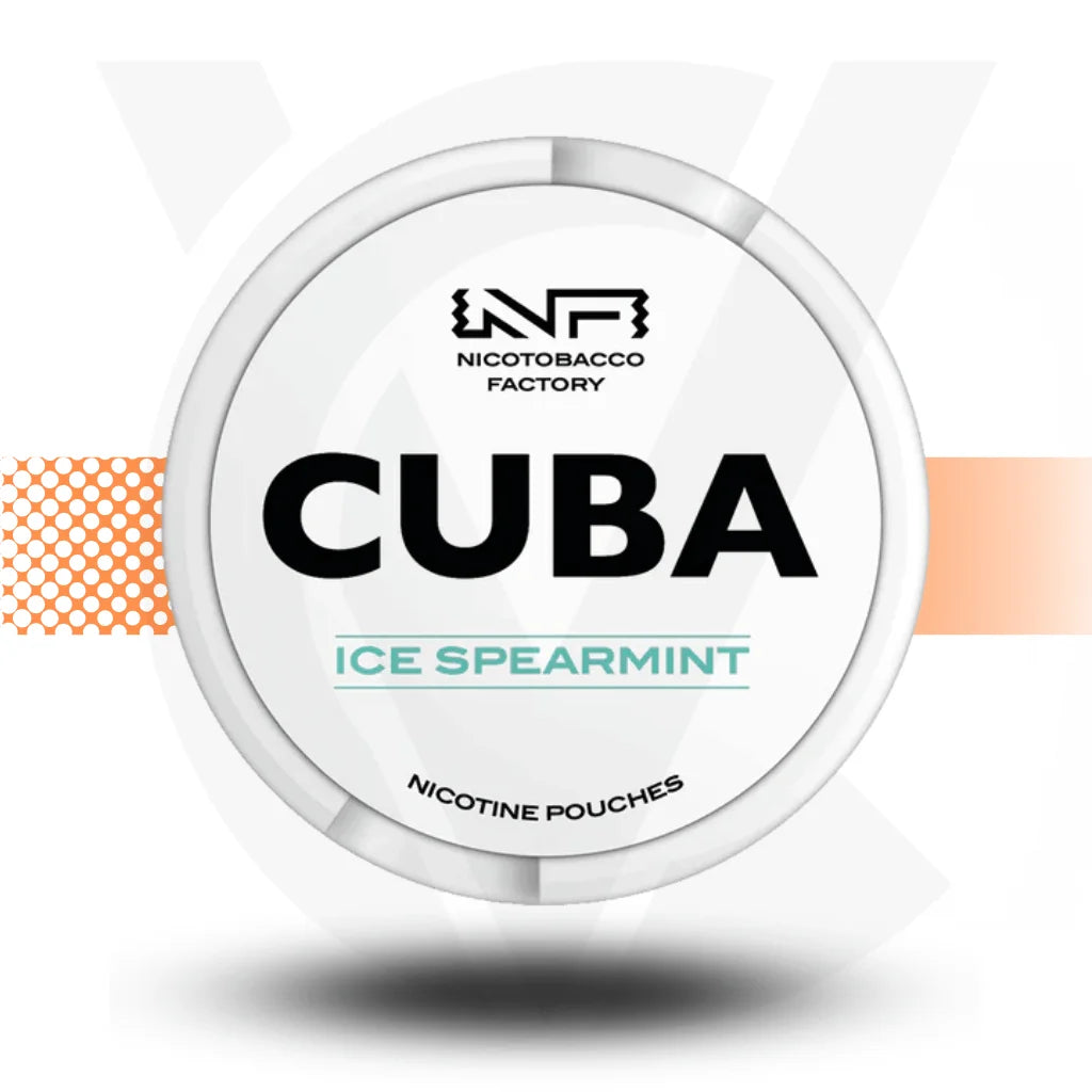 Cuba White 25mg Nicotine Pouches Snus No Tobacco Nicopods - Ice Spearmint - Cloud Vapez UK