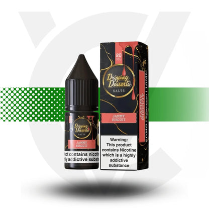 Dripping Desserts Nicotine Salts E-Liquid 10ml 10MG - Jammy Biscuit - Cloud Vapez UK