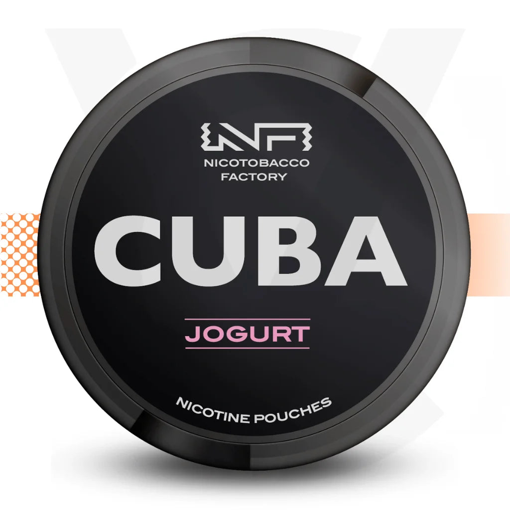 Cuba Black Nicotine Pouches Snus No Tobacco Nicopods - Jogurt - Cloud Vapez UK