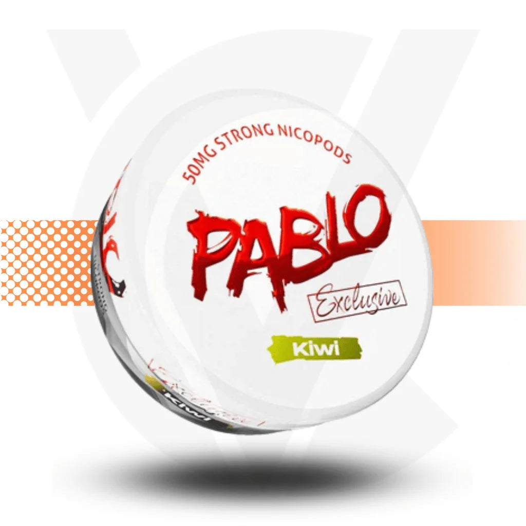 Pablo Exclusive Nicotine Pouches Snus No Tobacco Nicopods - Kiwi  50mg - Cloud Vapez UK