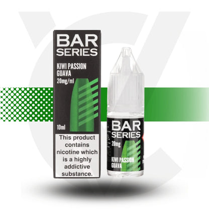 Bar Series Kiwi Passion Guava 10mg Nic Salt in a 10ml bottle - Cloud Vapez UK