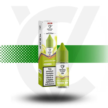 Crystal Clear Nic Salts E-Liquid 10MG 10ml - Lemon Lime - Cloud Vapez UK