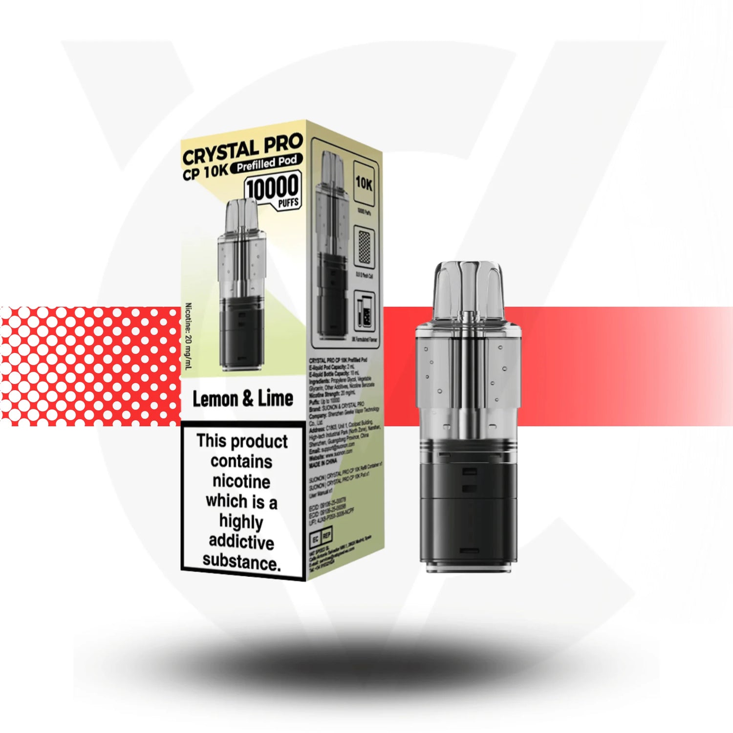 Crystal Pro CP 10K Replacement Prefilled Pods