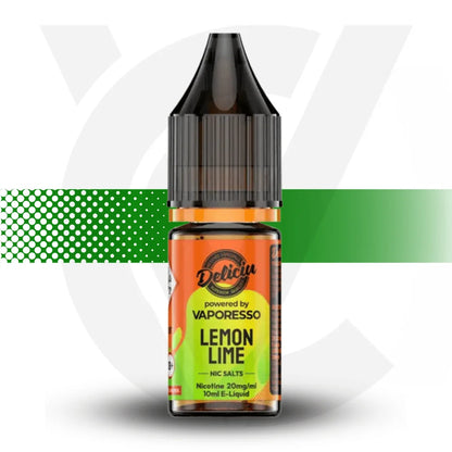 Deliciu by Vaporesso Nicotine Salt E-Liquid 10ml 10MG - Lemon Lime - Cloud Vapez UK