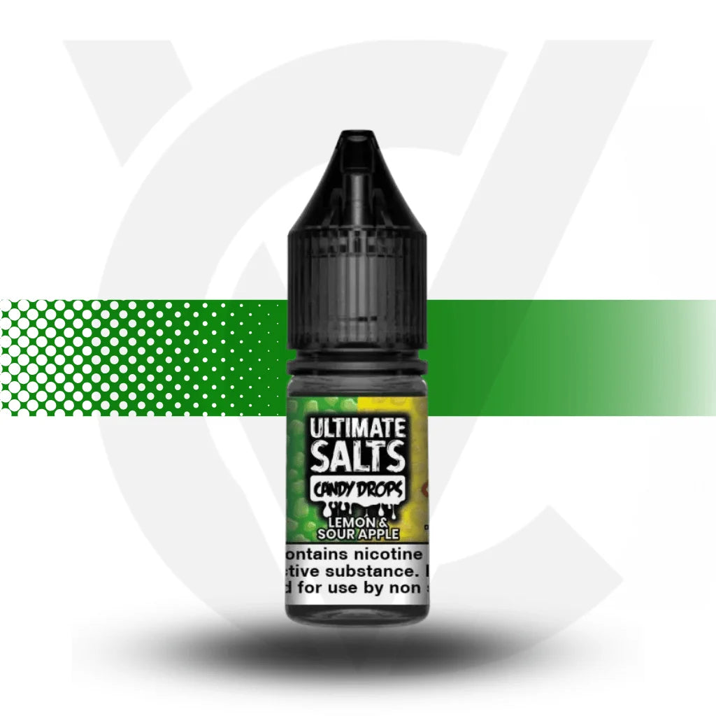 Ultimate Nicotine Salts E-Liquid 10ml 10MG - Candy Drops Lemon Sour Apple - Cloud Vapez UK