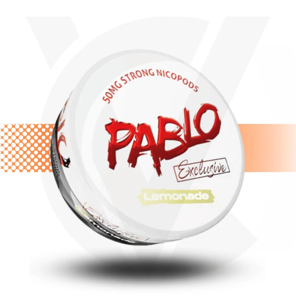 Pablo Exclusive Nicotine Pouches Snus No Tobacco Nicopods - Lemonade 50mg - Cloud Vapez UK