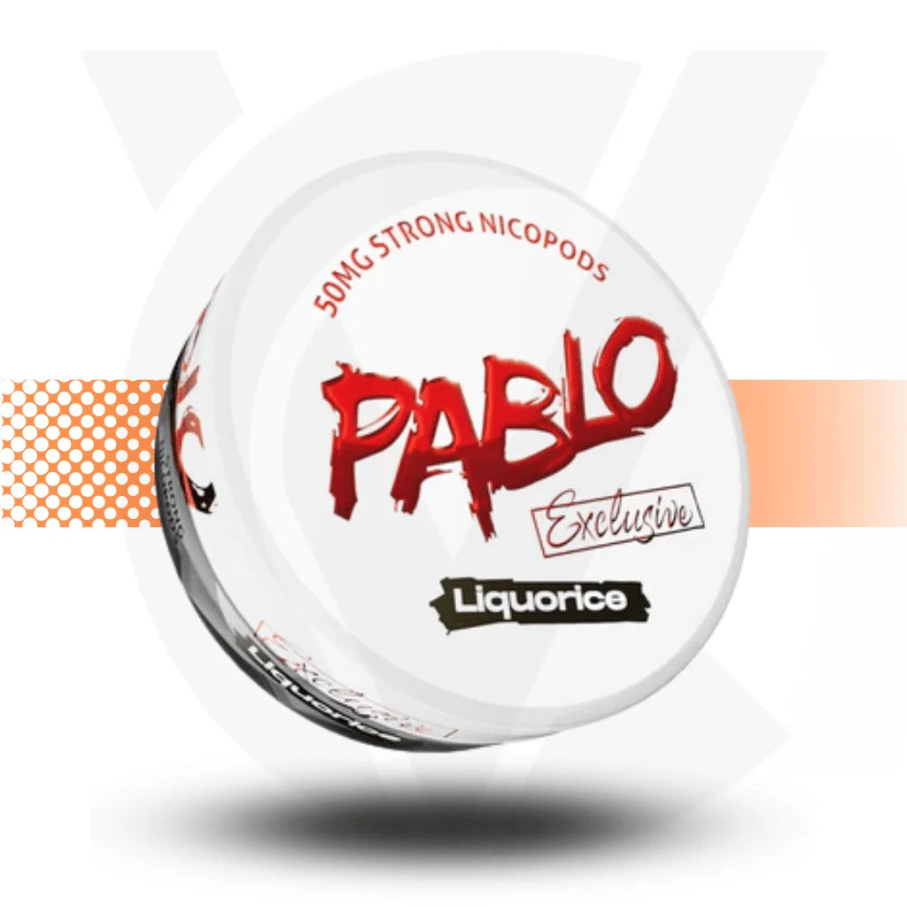 Pablo Exclusive Nicotine Pouches Snus No Tobacco Nicopods - Liquorice 50mg - Cloud Vapez UK