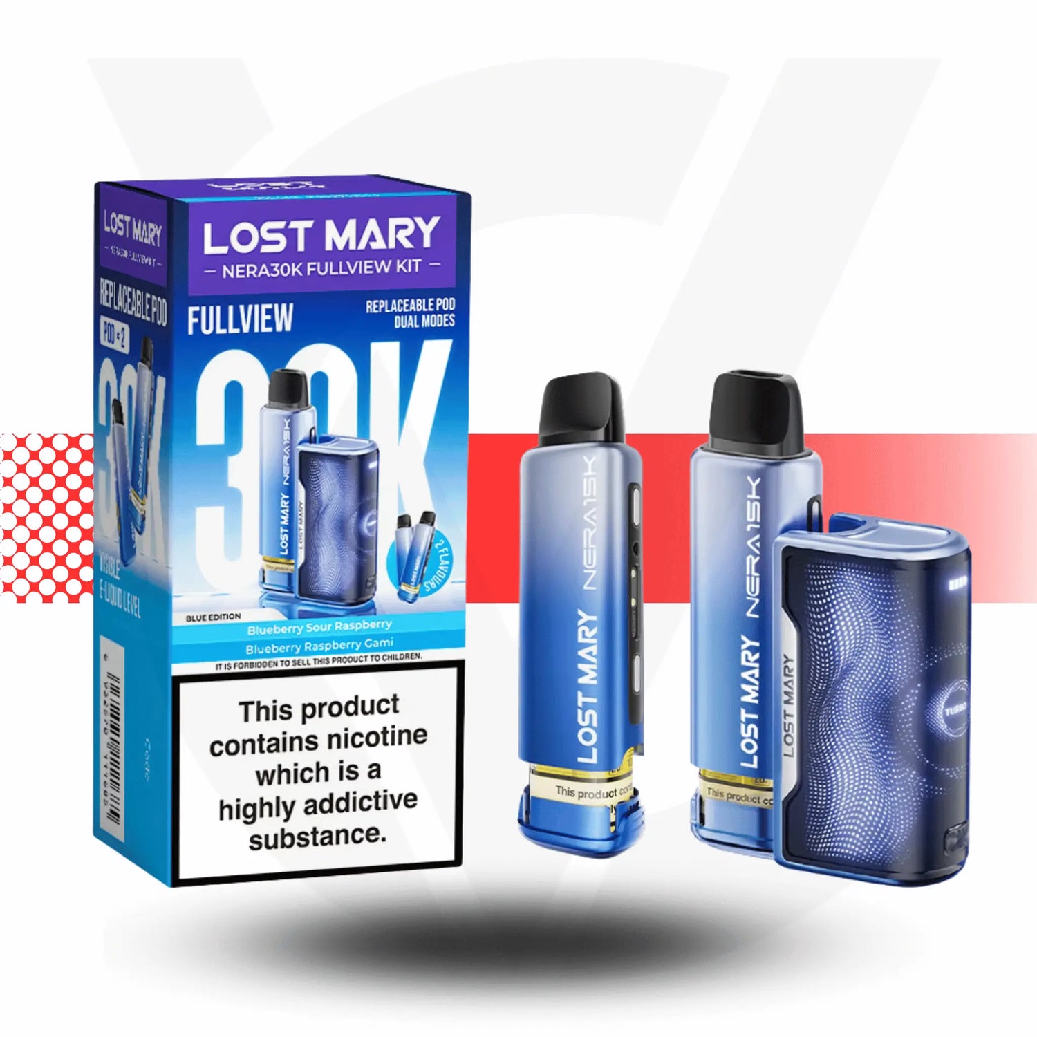 Lost Mary Nera 30K Fullview Prefilled Pod Kit