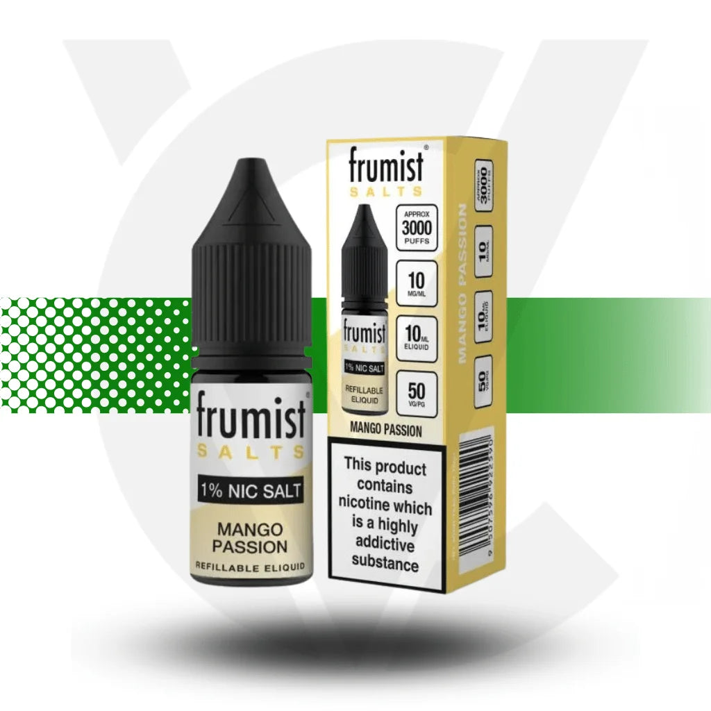 Frumist Nic Salt E-Liquid 10ml 10MG - Mango Passion - Cloud Vapez UK