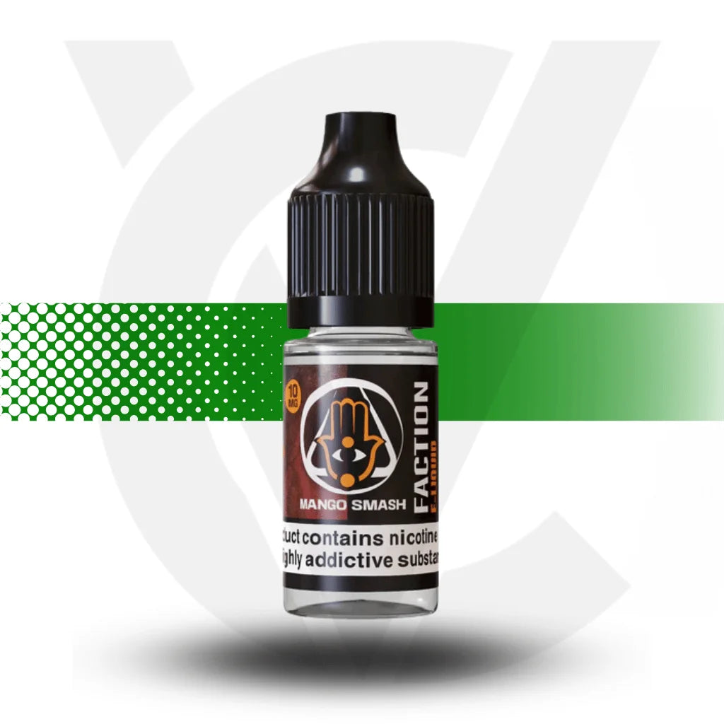 Faction Nicotine Salts E-Liquid 10ml 10MG - Mango Smash - Cloud Vapez UK