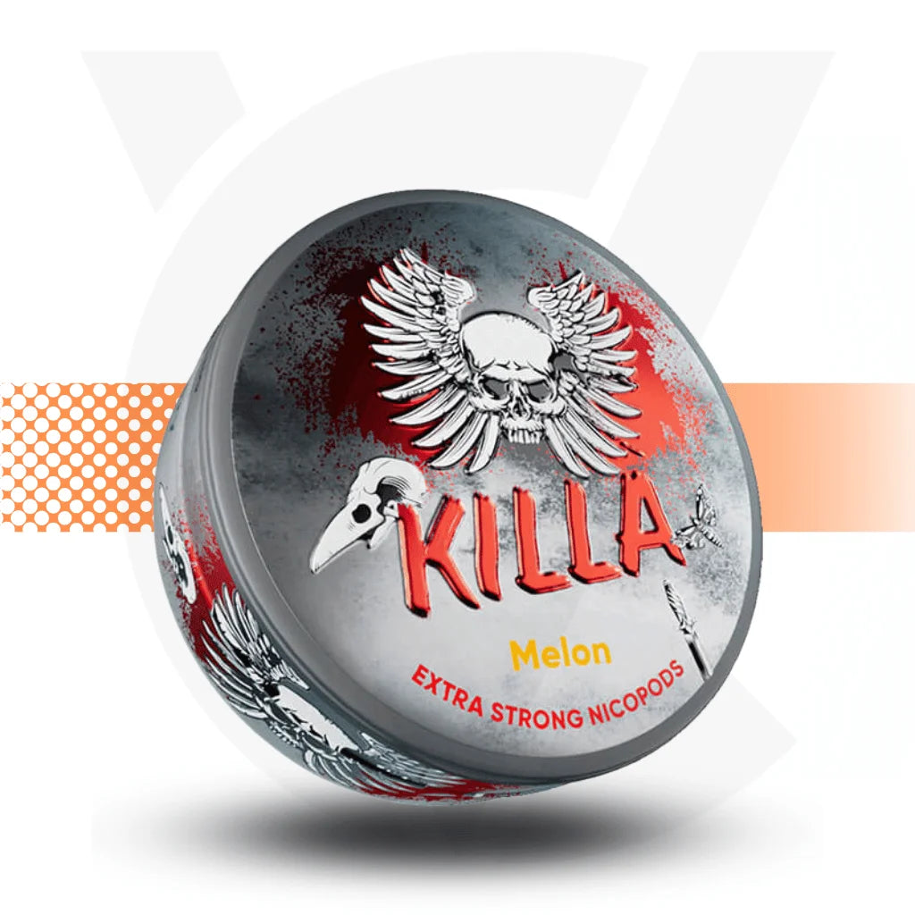 Killa Nicotine Pouches Snus No Tobacco Nicopods - Melon 16mg - Cloud Vapez UK