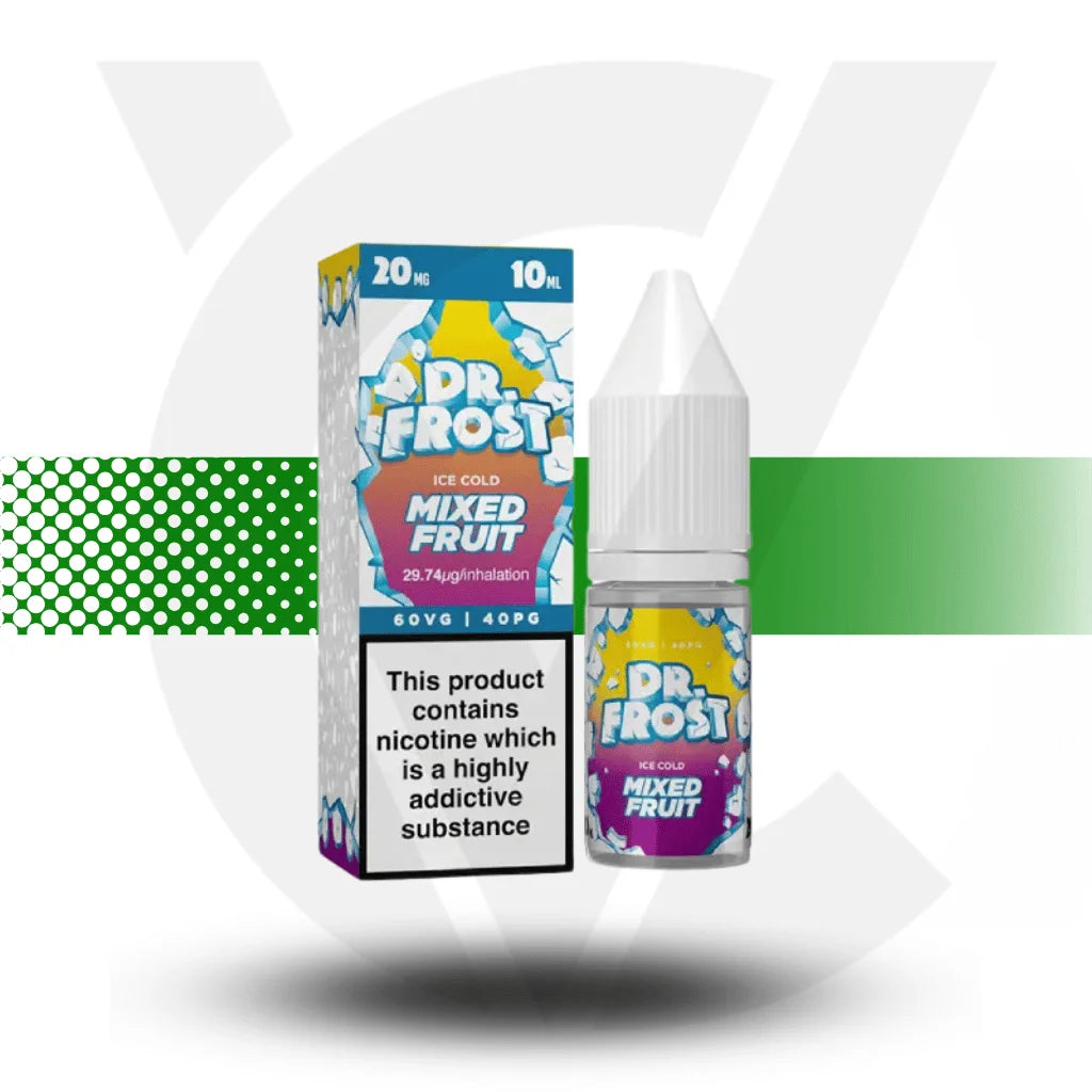 Dr Frost Nic Salt E-Liquid 10MG 10ml - Mixed Fruit Ice - Cloud Vapez UK