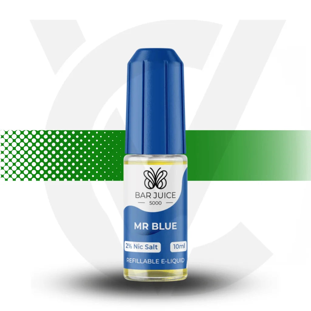 Bar Juice Nic Salt 10MG 10ml - Mr Blue - Cloud Vapez UK